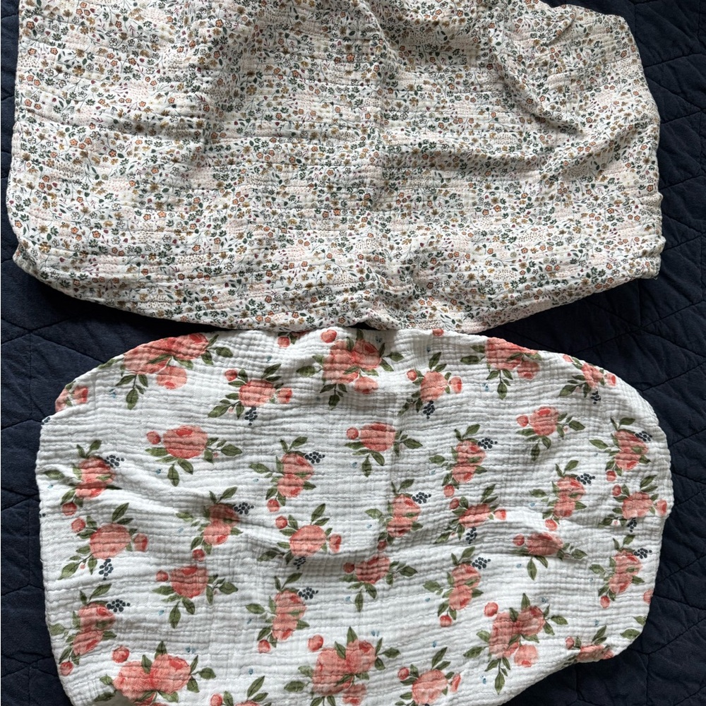 Little Unicorn Floral Change Pad Covers